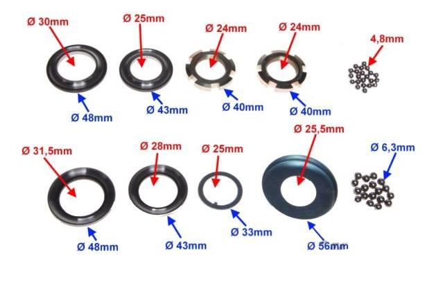 Łożyskowanie kierownicy zestaw gtx50/125 - zdjęcie 3