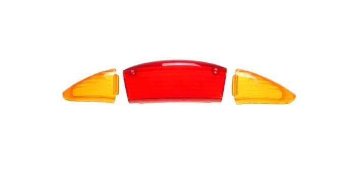 Klosz lampy tył qt-4 żółte kierunki prążkowane - zdjęcie 3