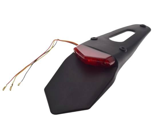 Lampa tył led z błotnikiem czerwony klosz cn