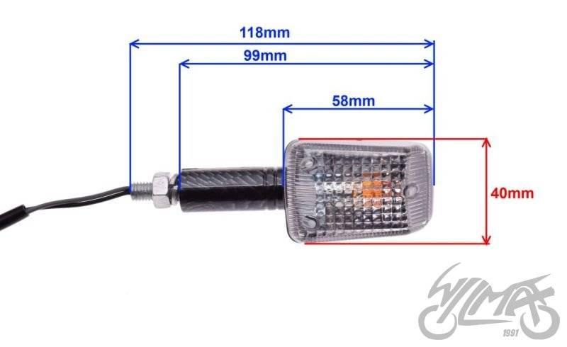 Kierunkowskaz mini carbon.jasny długi 4 szt gratis - zdjęcie 4