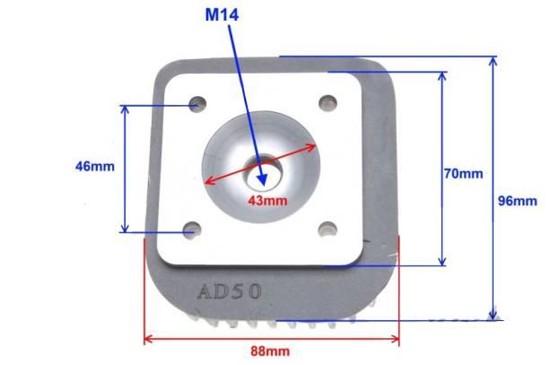 Głowica cylindra suzuki ag60 tgb60 | AY33063 - zdjęcie 4