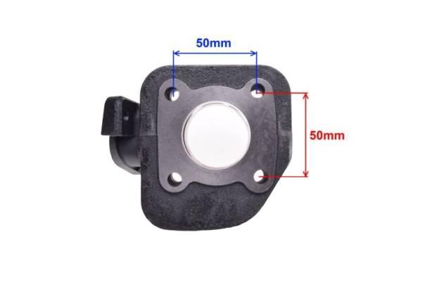 Cylinder 50 cc 2t 40,0 tłok z okienkami sworzeń 12 - zdjęcie 5