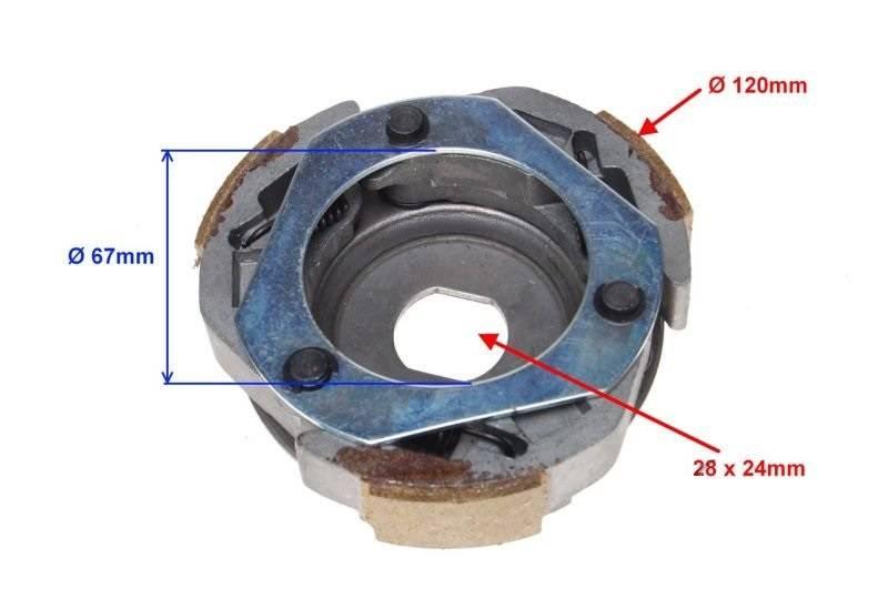 Szczęki sprzęgła tył gy6-125 | AY51821 - zdjęcie 2