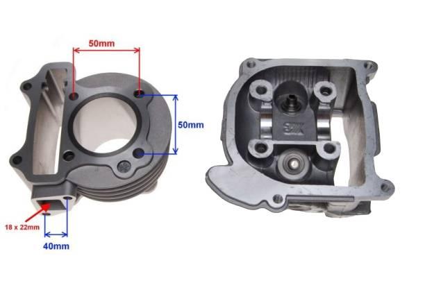 Cylinder głowica 80 cc 4t | ZD0023 - zdjęcie 2