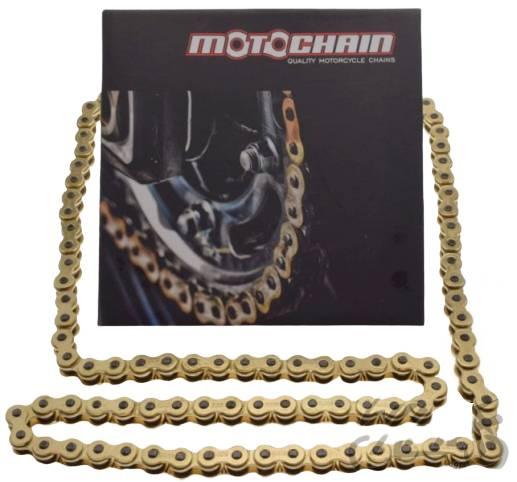 Łańcuch napędowy 112 ogniw 520 motochain złoty