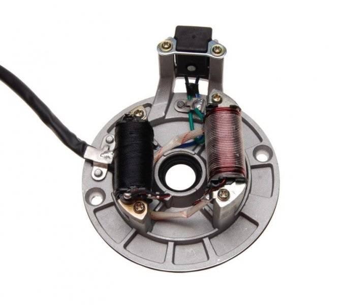 Stator iskrownik 2 cewki mini enduro 125 cc 4t