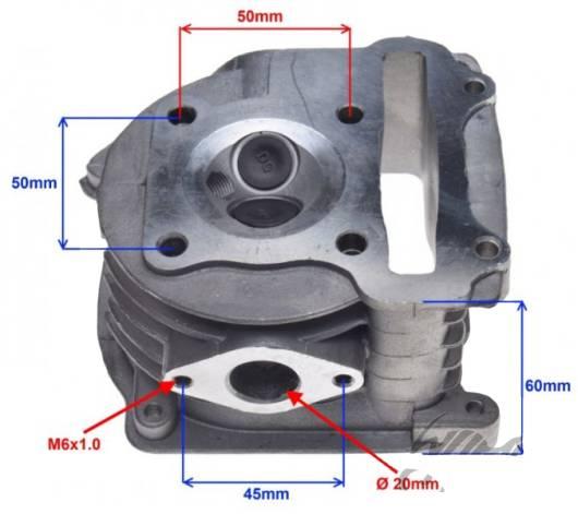 Głowica cylindra 4t z zaworami wilga vapor 80cc - zdjęcie 3