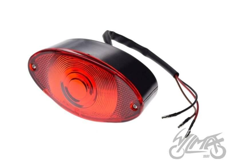 Lampa tył czarna czerwony klosz | AM9931 - zdjęcie 3