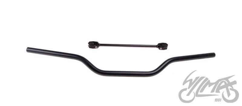 Kierownica enduro 22 mm aluminiowa czarna - zdjęcie 5