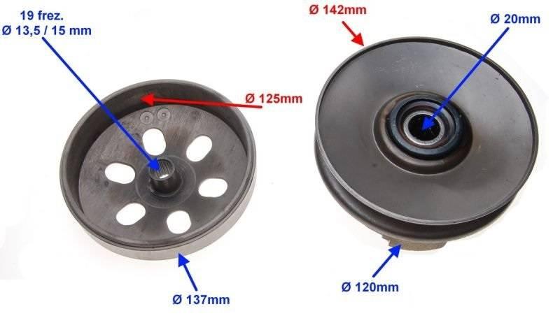 Sprzęgło tył gy6-125 | AY51649 - zdjęcie 2