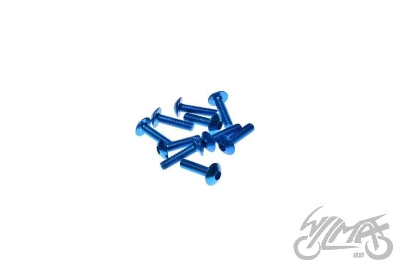 Śruba owiewki aluminiowa 5x20 niebieska pak 10 szt - zdjęcie 3