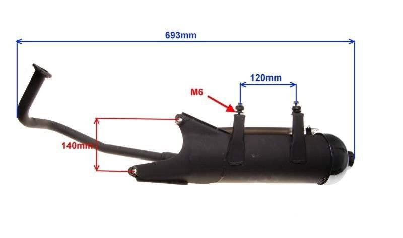 Tłumik 4t romet rxl magnus carave | AW8255 - zdjęcie 3