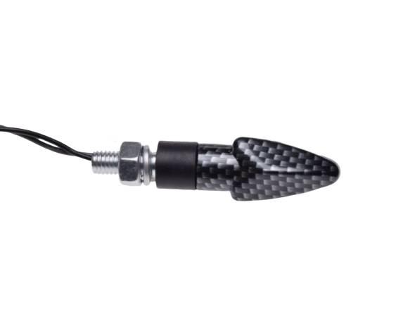 Kierunkowskaz mini carbon biały klosz led - zdjęcie 2