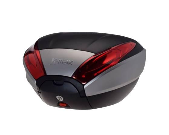 Kufer k-max z płytą montażową srebrny 40l
