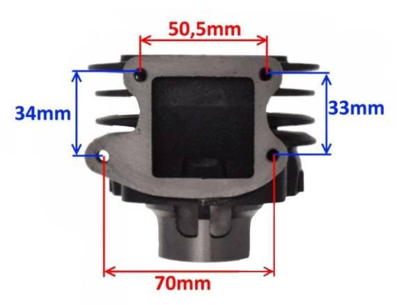 Cylinder kymco calypso sym jet 2t ac | AYZ3016 - zdjęcie 2