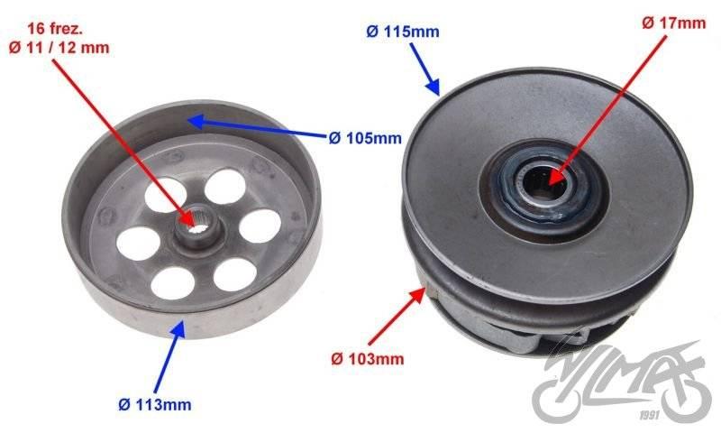 Sprzęgło tył yamaha jog 50 3kj | AY51642 - zdjęcie 3