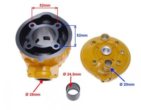 Cylinder aprilia wm am6 am345-70 minarelli 70 - zdjęcie 4