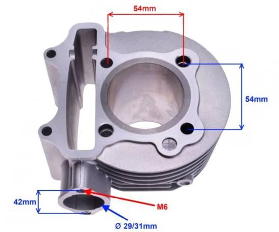 Cylinder goły 125 cc gy6 4t 52,40 | STD00215 - zdjęcie 3