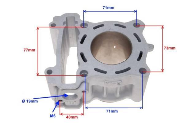 Cylinder yamaha yzf 125r 52,00 mm ceramiczny wm - zdjęcie 4