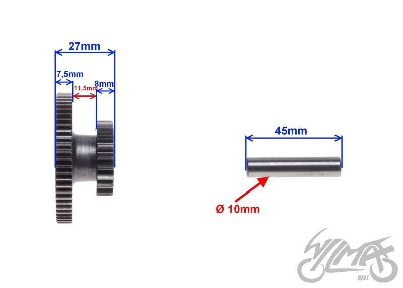 Koło pośrednie rozrusznika duże silnik 156fmi - zdjęcie 2