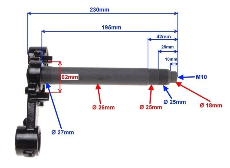 Półka widelca dolna suzuki gn125 | SGN5105 - zdjęcie 2