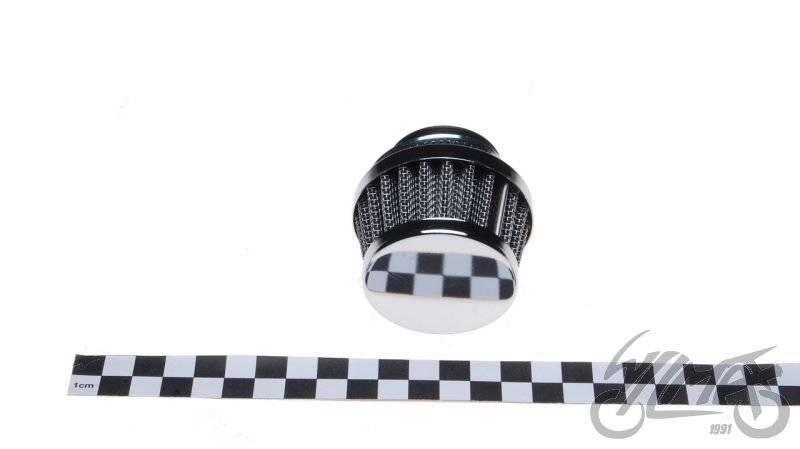 Filtr powietrza 28 mm stożkowy mały niski chrom - zdjęcie 4