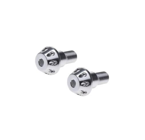 Końcówka kierownicy srebrna yamaha m16x1.5