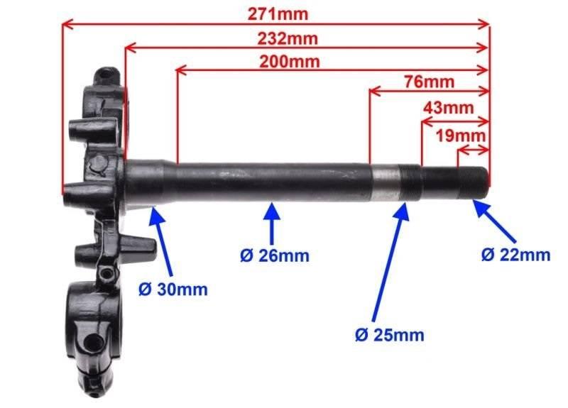 Półka dolna widelca romet crs50/125 | RCR5105 - zdjęcie 3
