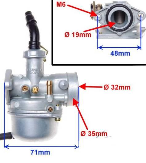 Gaźnik 110 ccm ze ssaniem na linke 4t | ZC3003 - zdjęcie 5