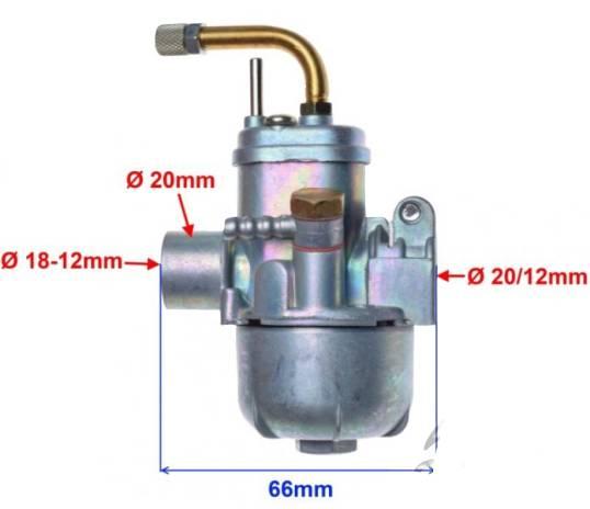 Gaźnik hercules ktm puch sachs dolot 12 mm - zdjęcie 2