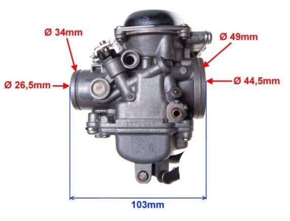 Gaźnik kingway kingway czoper 250 zestaw 2 szt - zdjęcie 5