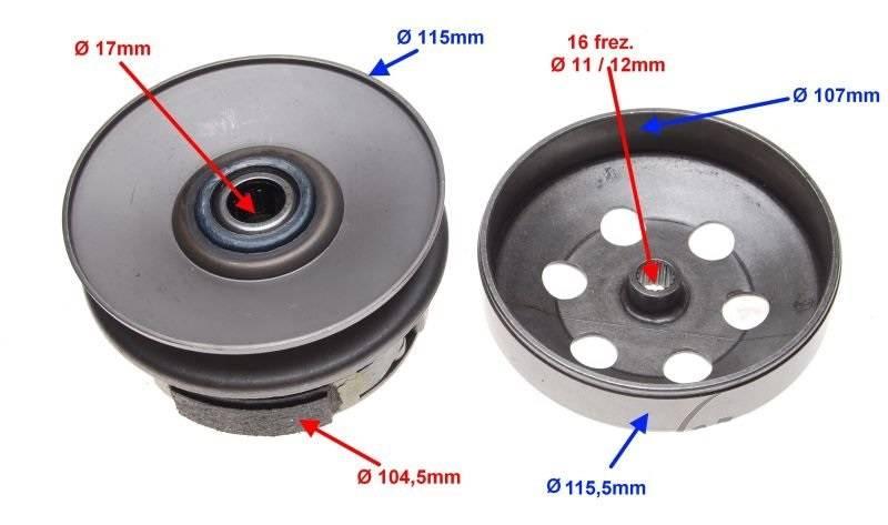 Sprzęgło tył yamaha bws 50 2t | BWS0101 - zdjęcie 2