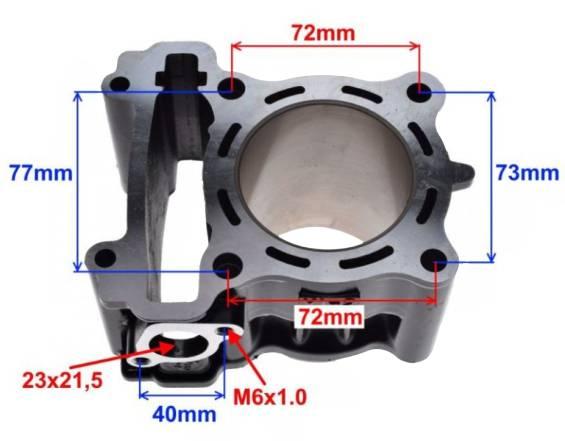Cylinder yamaha mt125 63,00 mm ceramiczny wm - zdjęcie 3