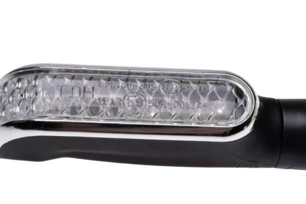 Kierunkowskaz czarny mat biały klosz led - zdjęcie 3