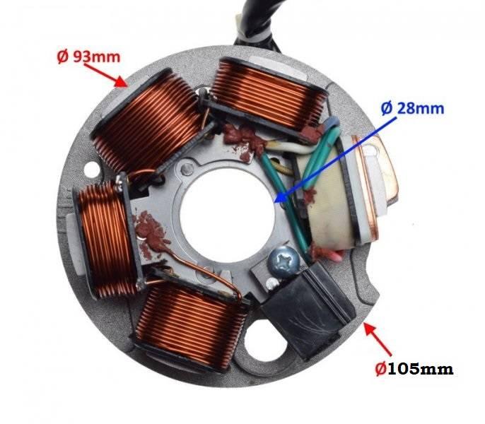 Stator iskrownik 5 cewek piaggio vespa | AI22577 - zdjęcie 4