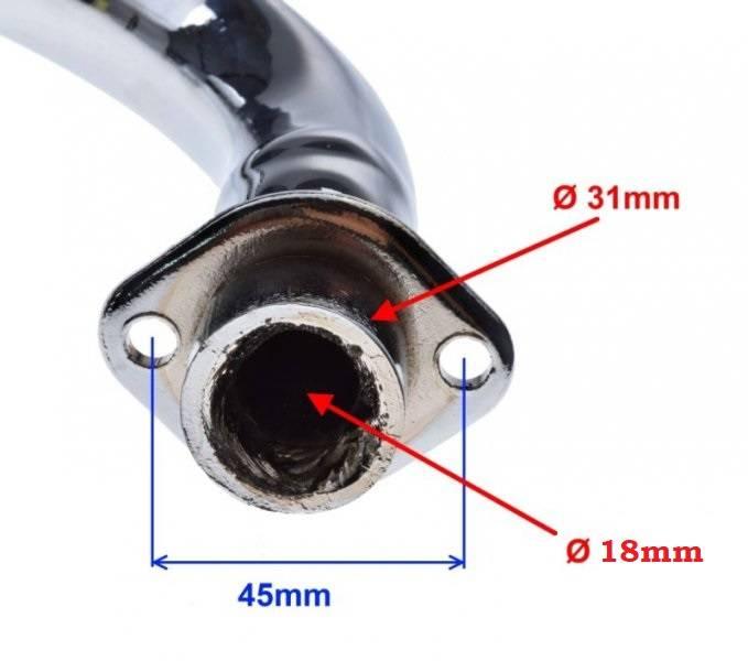 Tłumik z kolankiem 4t bez wyjścia zaworu - zdjęcie 2