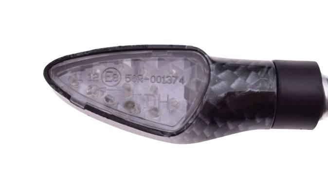 Kierunkowskaz carbon biały klosz led | AM1371 - zdjęcie 2