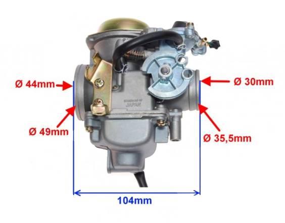 Gaźnik atv250 wersja 1 kod silnik 172mm | AY56031 - zdjęcie 6