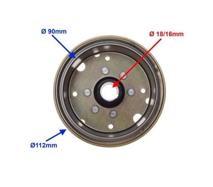Koło magnesowe 4t gy6 125cc | ZV2025B - zdjęcie 2