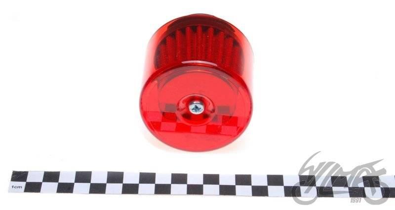 Filtr powietrza 38 mm osłona plastikowa czerwona - zdjęcie 4
