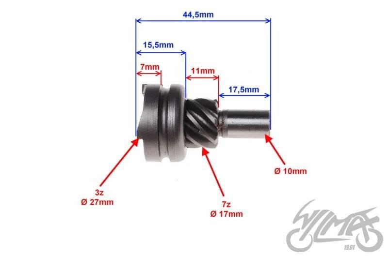 Koło rozrusznika honda dio 4t wer 1 | DIO0263 - zdjęcie 3