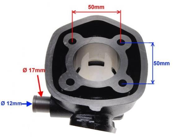 Cylinder yamaha aprilia lc 70 47mm | AY3218 - zdjęcie 5