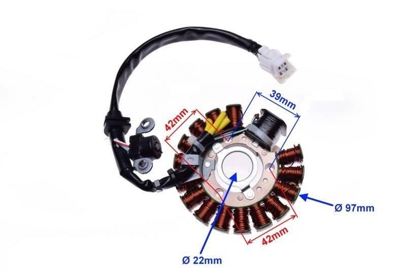 Stator 16 cewek yamaha majesty | AI22544 - zdjęcie 2