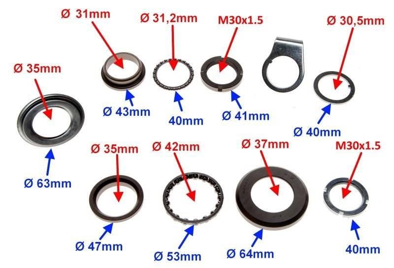 Łożyskowanie kierownicy piaggio fly 125/50 - zdjęcie 3
