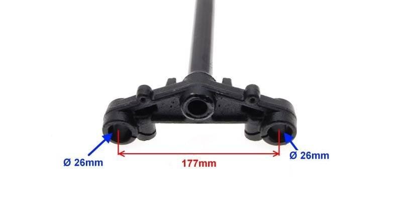 Półka widelca na lagę fi 26 | ZLA5111 - zdjęcie 2