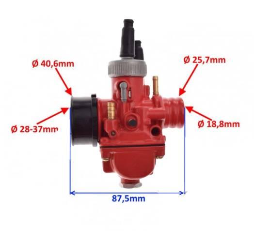Gaźnik 19 mm zamiennik dla dellorto typ phbg - zdjęcie 4