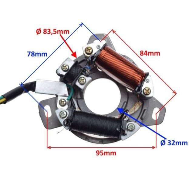 Stator iskrownik 2 cewki honda mtx mbx mt mb - zdjęcie 2