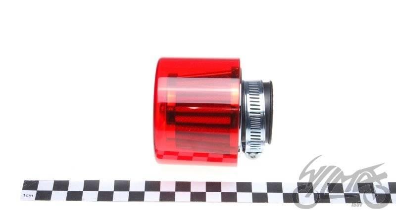 Filtr powietrza 30 mm osłona plastikowa czerwona - zdjęcie 2