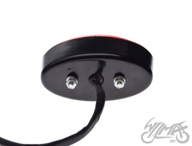 Lampa tył czarna czerwony klosz | AM9931 - zdjęcie 2