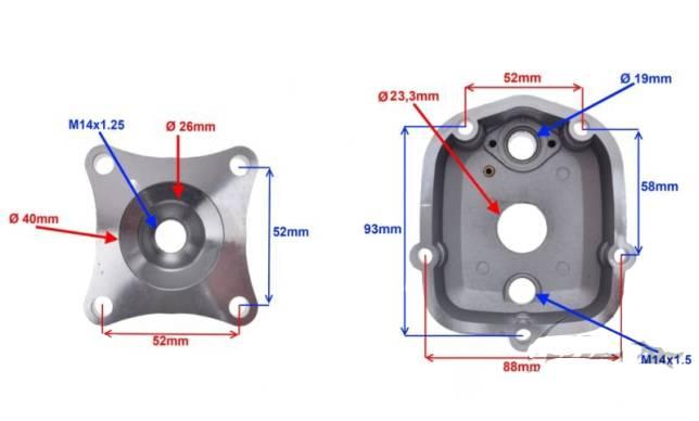Głowica cylindra derbi aprilia 2006 50 cc woda - zdjęcie 5